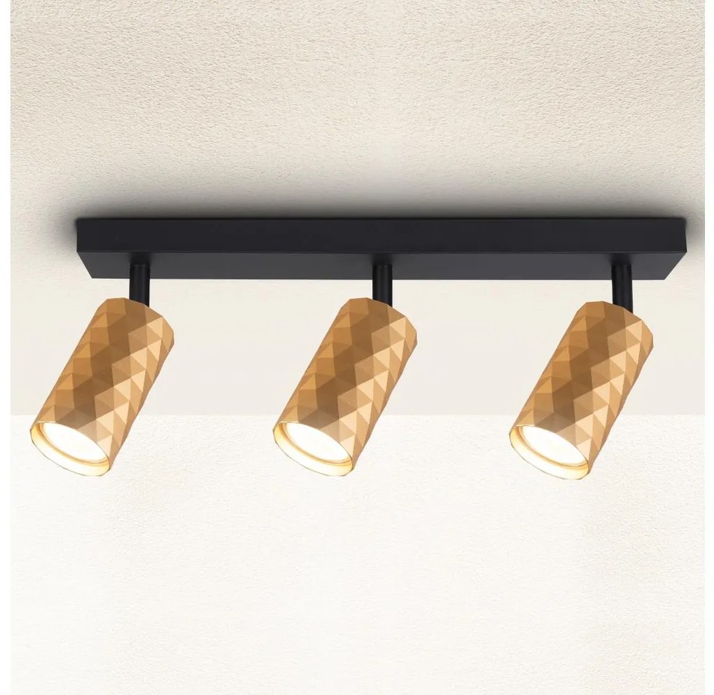 Brilagi - Bodové svietidlo SELE DIAMANT 3xGU10/30W/230V zlaté