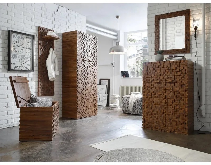 furniture-nabytek.cz - Masívna komoda Abadi z akáciového a mangového dreva, lakovaná, hnedá