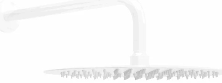 Mexen Slim dažďová hlavica 25 cm so sprchovým ramenom 40cm, biela, 79225211-20