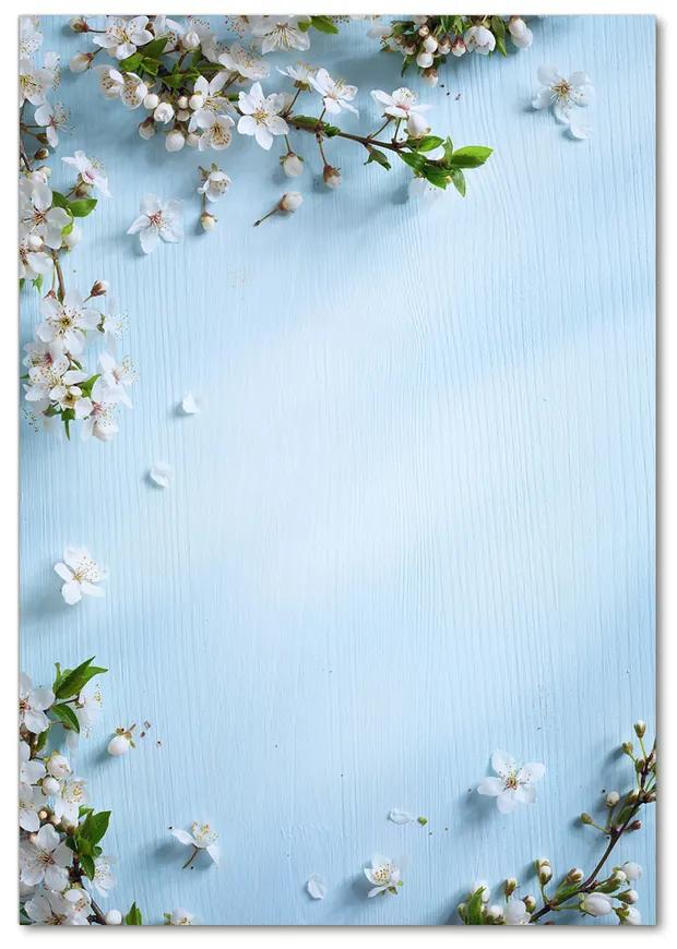 Moderný akrylový fotoobraz Kvety višne pl-oa-70x100-f-81982863