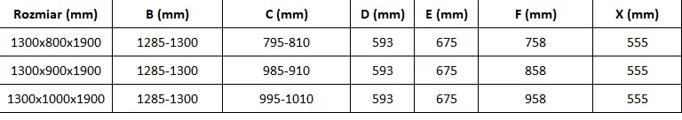 Mexen Omega, 3-stenný sprchovací kút s posuvnými dverami 130 (dvere) x 90 (stena) cm, 8mm číre sklo, chrómový profil, 825-130-090-01-00-3S