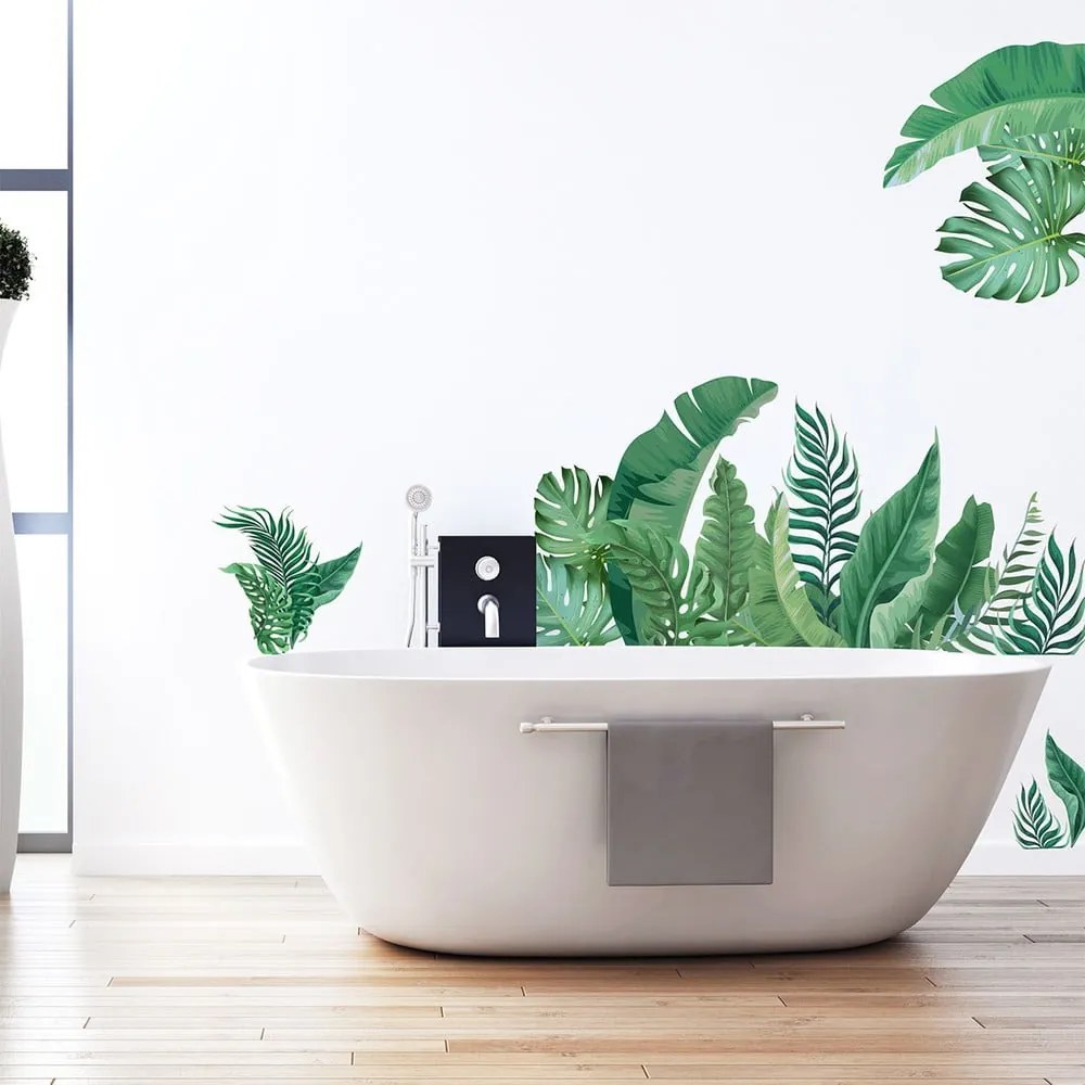 Samolepka na stenu 60x90 cm Tropical Leaves - Ambiance