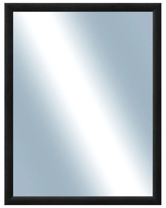 DANTIK - Zrkadlo v rámu, rozmer s rámom 70x90 cm z lišty LEDVINKA čierna (1446)