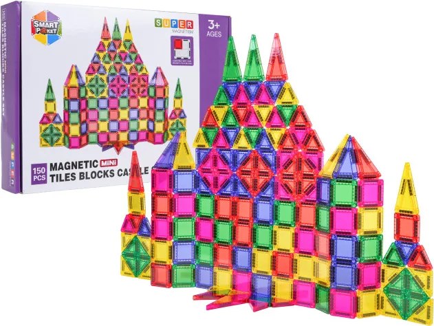 Magnetická stavebnica SUPER MAGNETISM Mini, 150 dielikov