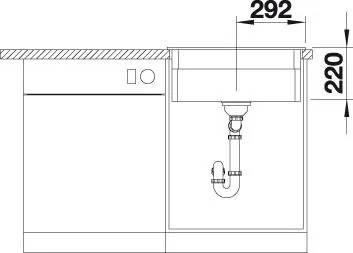 Keramický drez Blanco ETAGON 6 basalt