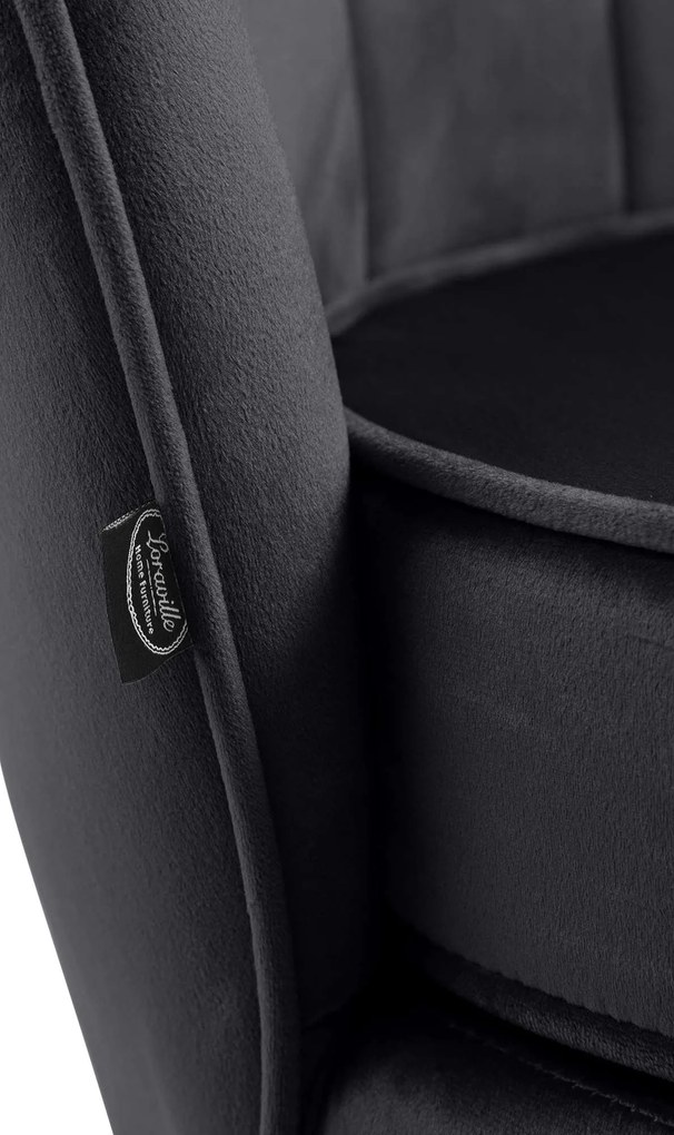 Stolička Rosita zamat - čierna