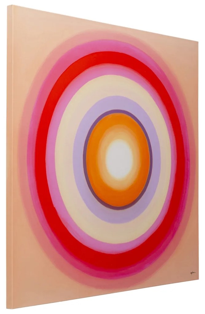 Tendency Circle obraz ružový 120x120 cm