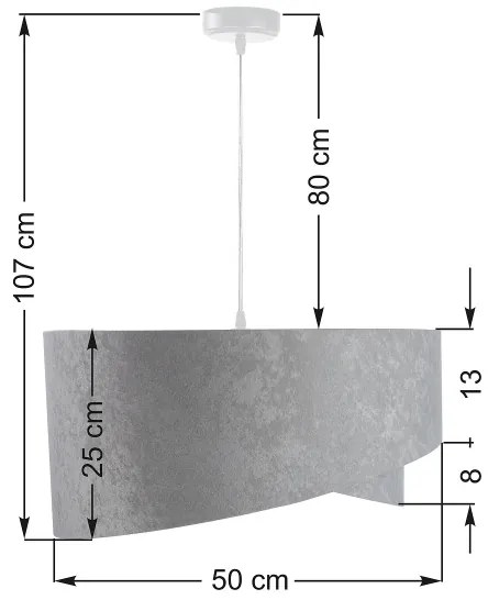 Luster na lanku GALAXY 1xE27/60W/230V