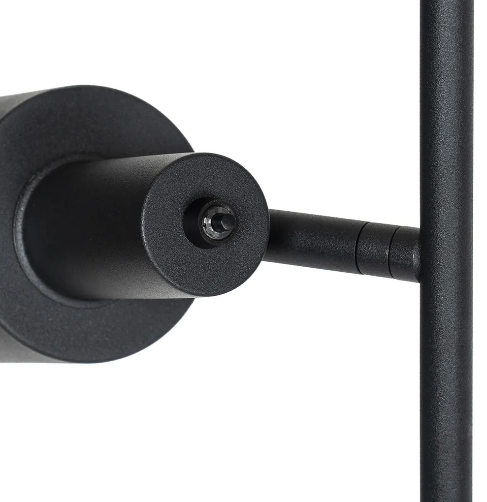 Inteligentná stojaca lampa čierna vrátane 2 WiFi A60 - Stijn