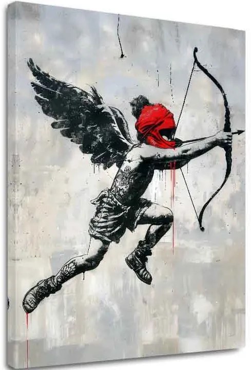 Obraz Cupid's Aim na plátne | Maľovaná štruktúra