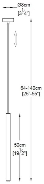 Zuma Line P0461-01A-F4F4 - LED Luster na lanku LOYA LED/5W/230V