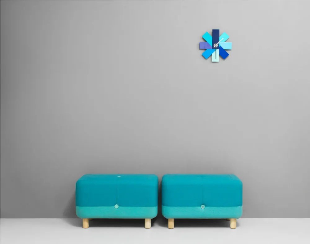 Normann Copenhagen Nástenné hodiny Watch Me, Blue