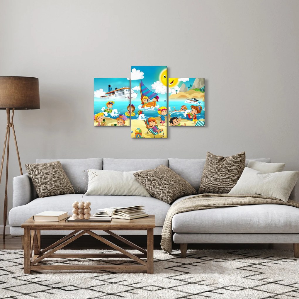 Obraz - Deň na pláži (90x60 cm)