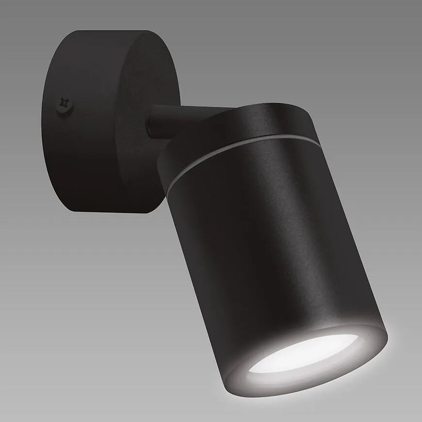 Nástenné svietidlo TENOR GU10 1C čierne 04069 IP44 LS1