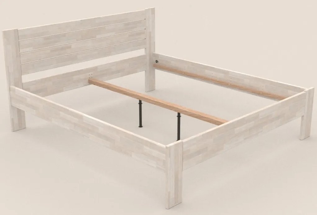 Posteľ Irma 180x200 cm, bielený buk