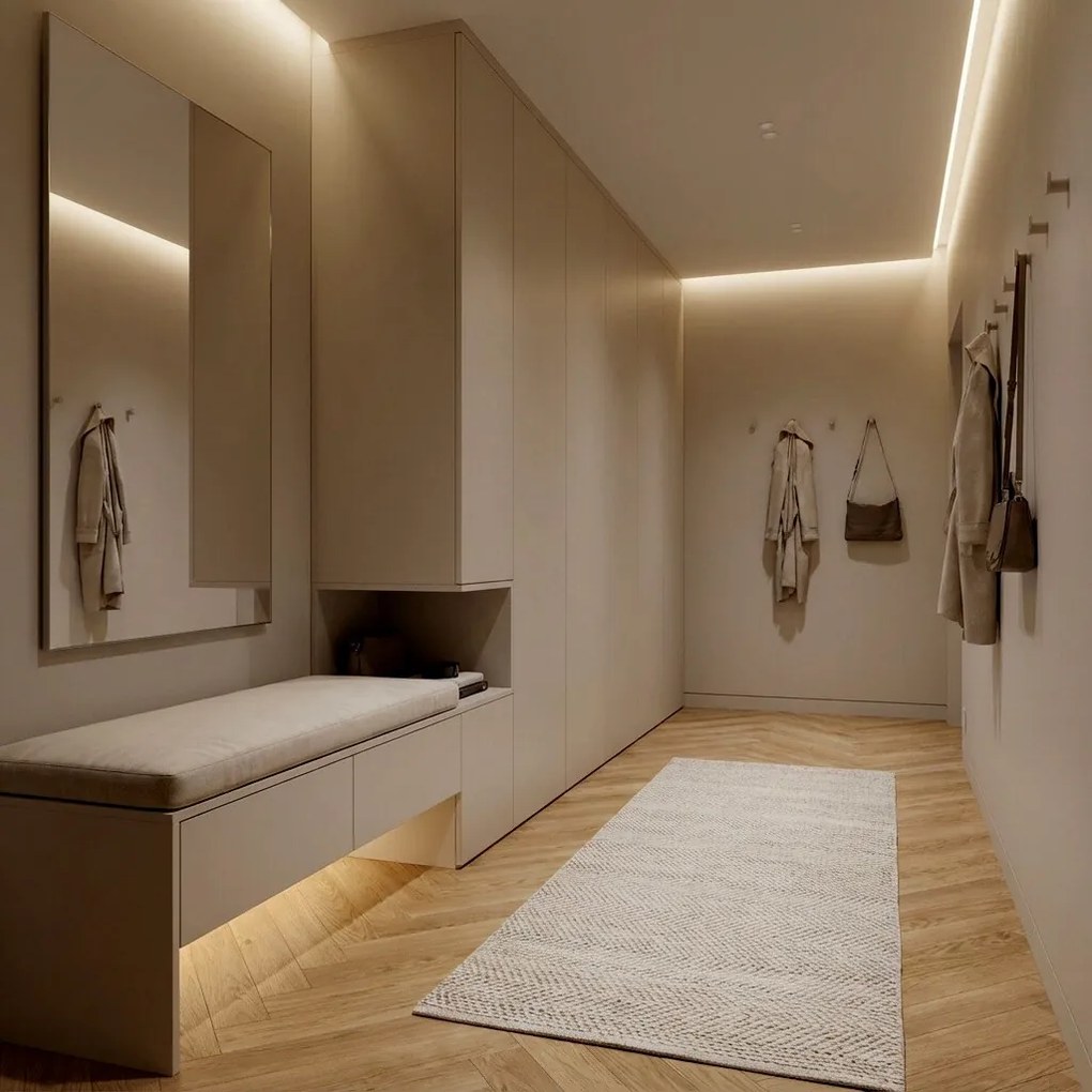 Egibi, Vinylová podlaha kliková Canadian Design Herringbone London, 625 x 125 mm