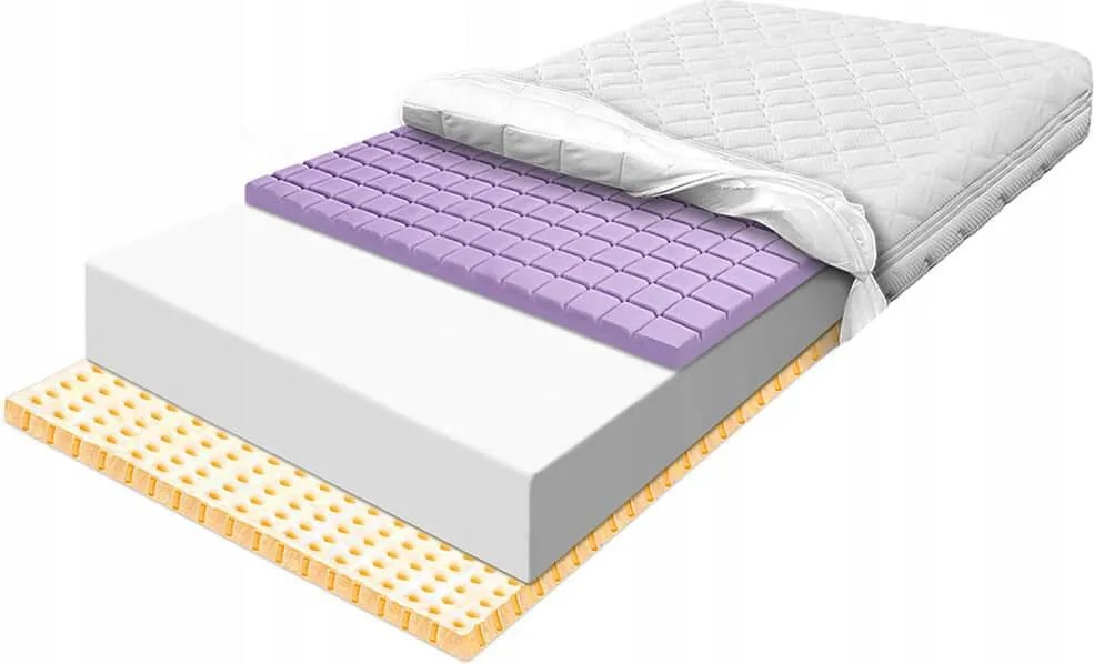Latexový matrac 180x190 ventilujúci členok 28 cm pružný relaxačný H2