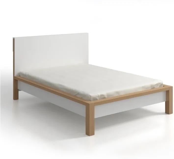 Dvojlôžková posteľ z borovicového dreva s úložným priestorom SKANDICA InBig, 140 × 200 cm