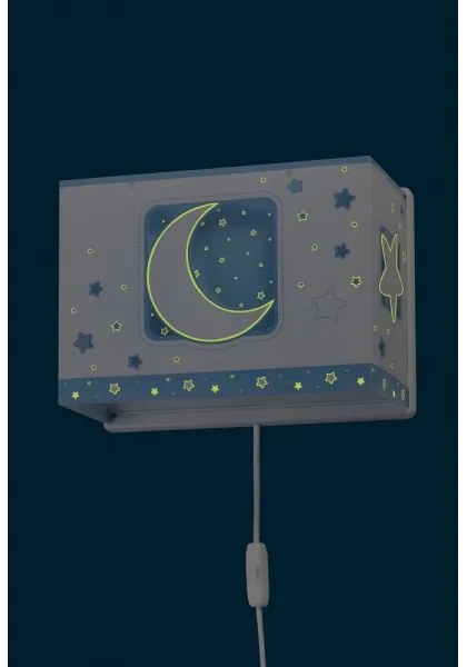 Dalber D-63238T - Detské nástenné svietidlo MOONLIGHT 1xE27/60W/230V