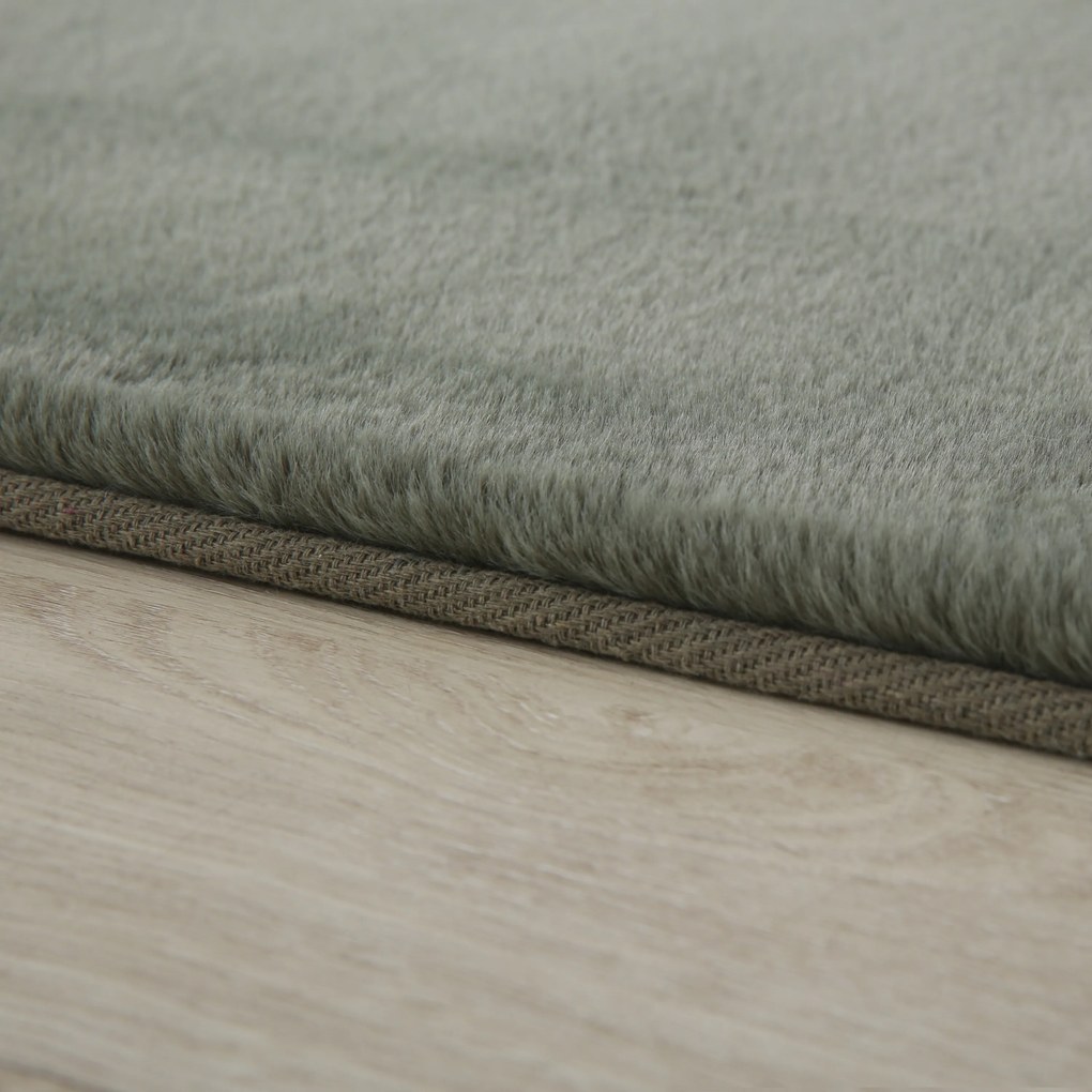 Ayyildiz, Koberec behúň Pouffy 5100 Green, 80x250, zelená, obývacia izba