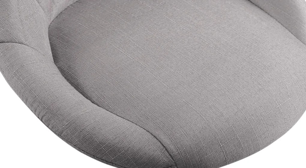 Design-Shop Pracovná stolička Lazio - látka - Sivá