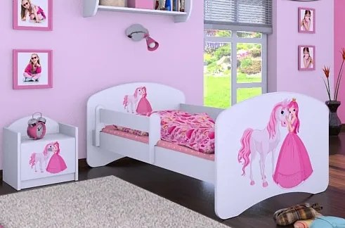 Detská posteľ bez šuplíku 140x70cm PRINCEZNA A KONÍK