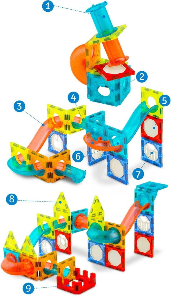 Magnetické kocky s osvetlením RK-763 Ricokids