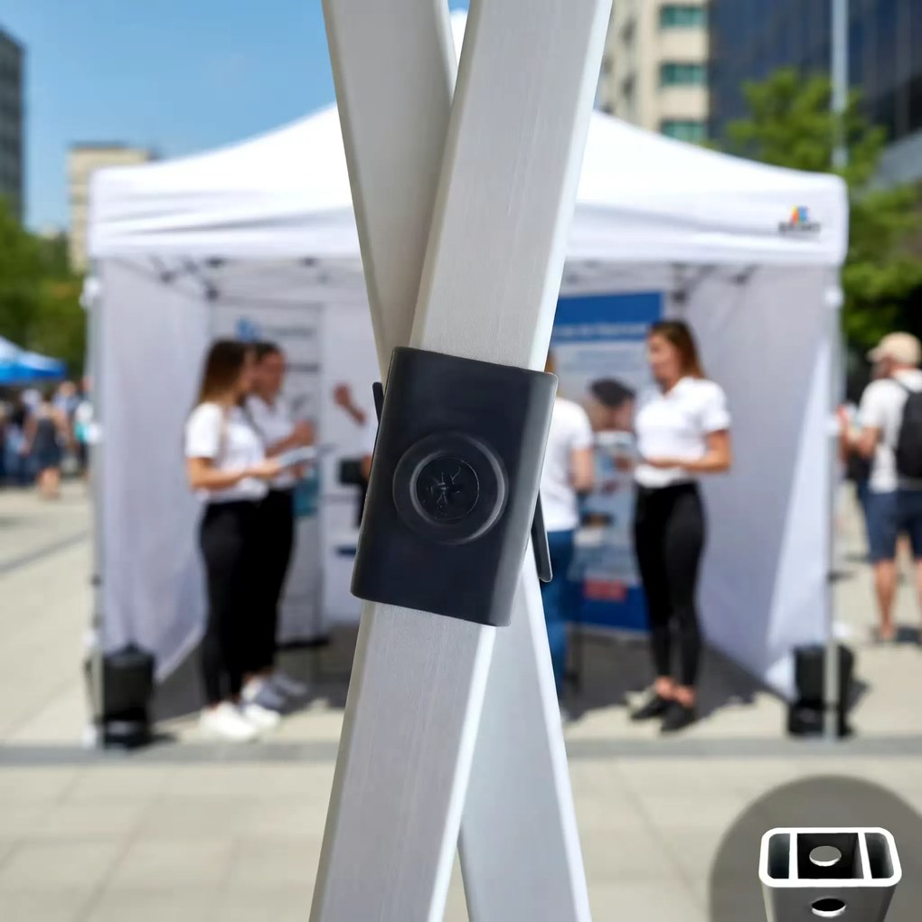 BRIMO Nožnicový párty stan EXCLUSIVE ALU 2x3 m bez stien zelený