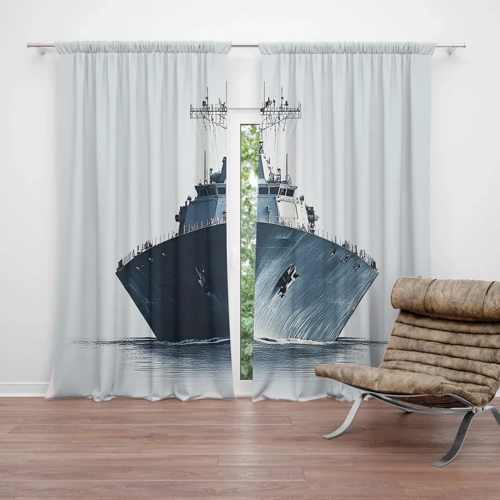 Sablio Záves Vojnová loď na pokojnom mori: 2ks 140x250cm