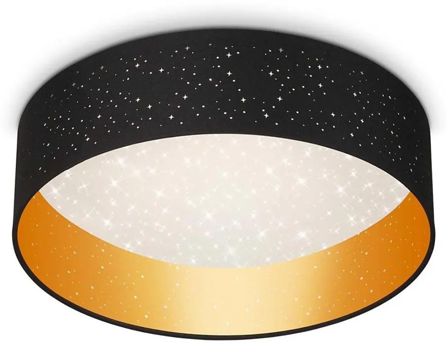 Briloner 3882-015 - LED Stropné svietidlo MAILA STARRY LED/18W/230V čierna/zlatá