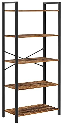 Industriálna knižnica, 5 políc, 153x66x30cm