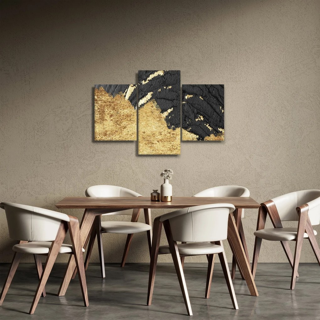 Obraz - Zlatá štruktúra N⁰1 (90x60 cm)