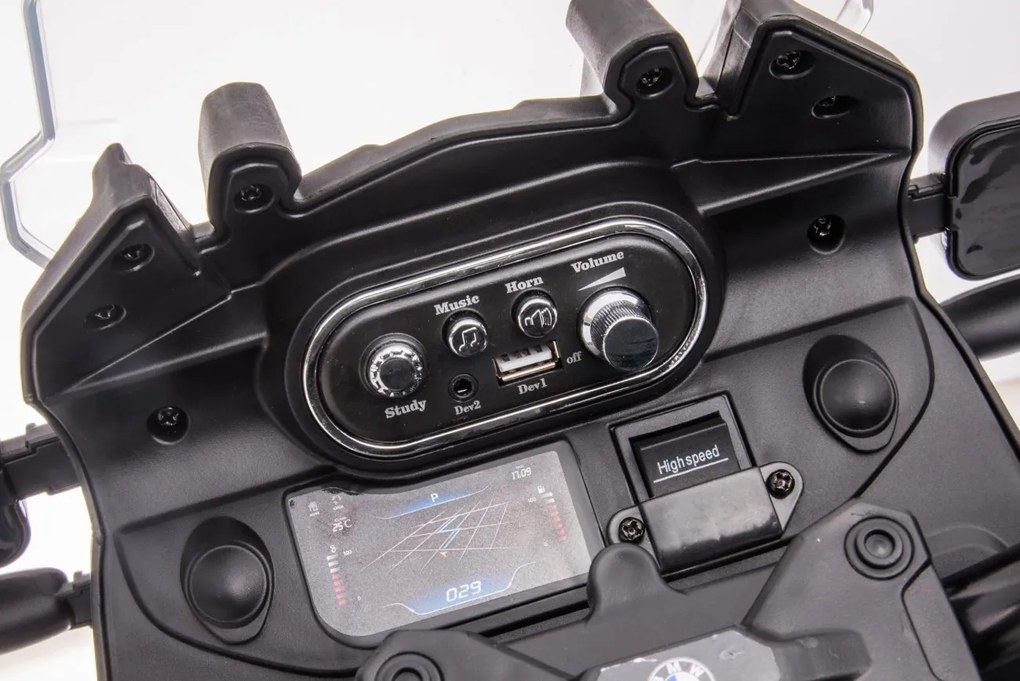 Detská elektrická motorka BestBerg BBCC-80W - BMW F 850 GS / od 3 rokov / nosnosť 30 kg / polícia