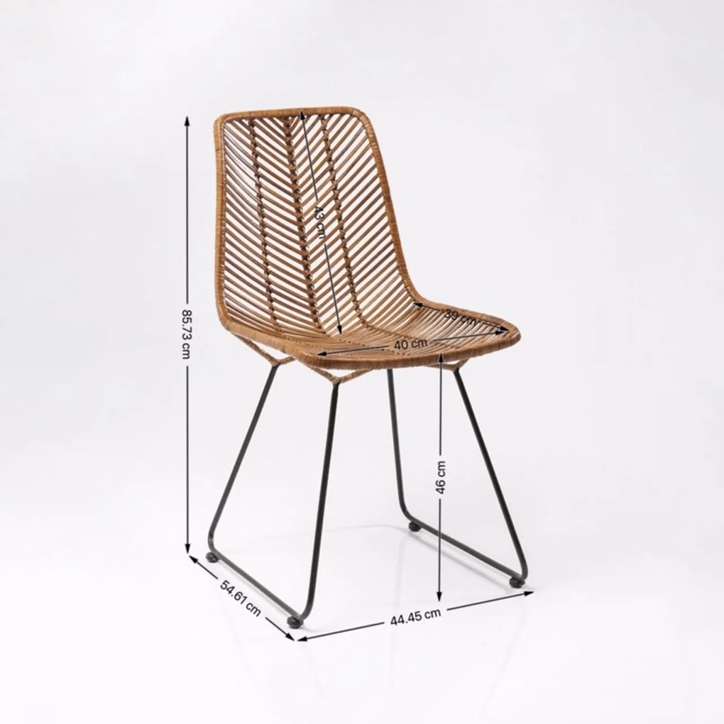 Hnedá Stoličky Ko Lanta 85,73 × 44,45 × 54,61 cm KARE DESIGN