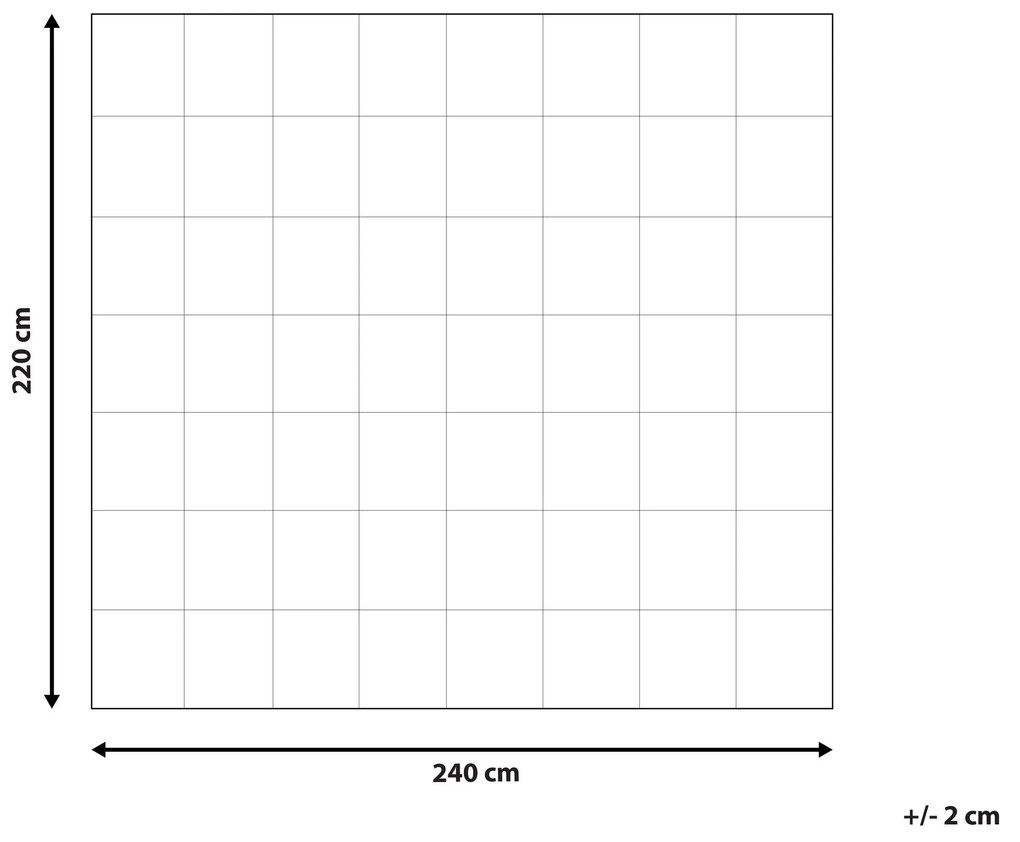 Celoročná posteľná prikrývka z mikrovlákna 240 x 220 cm TELENO Beliani