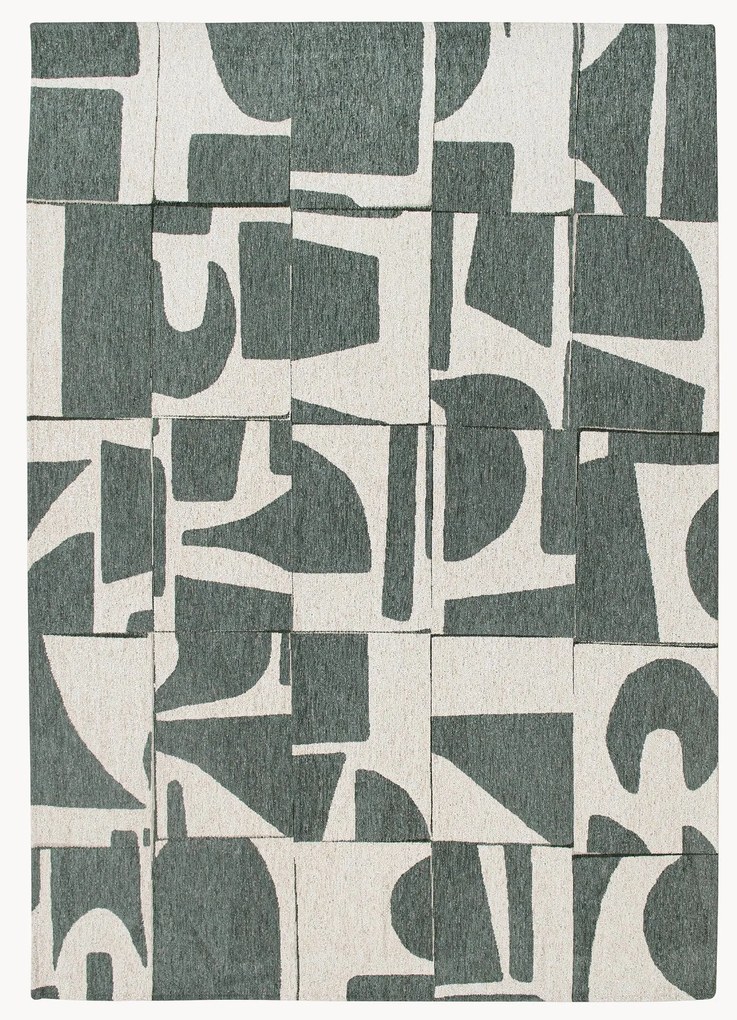 Umývateľný plocho tkaný žakárový koberec Papercut