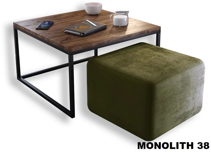 KONFERENČNÝ STOLÍK BELLA DUB STIRLING + TABURET ZAMAT