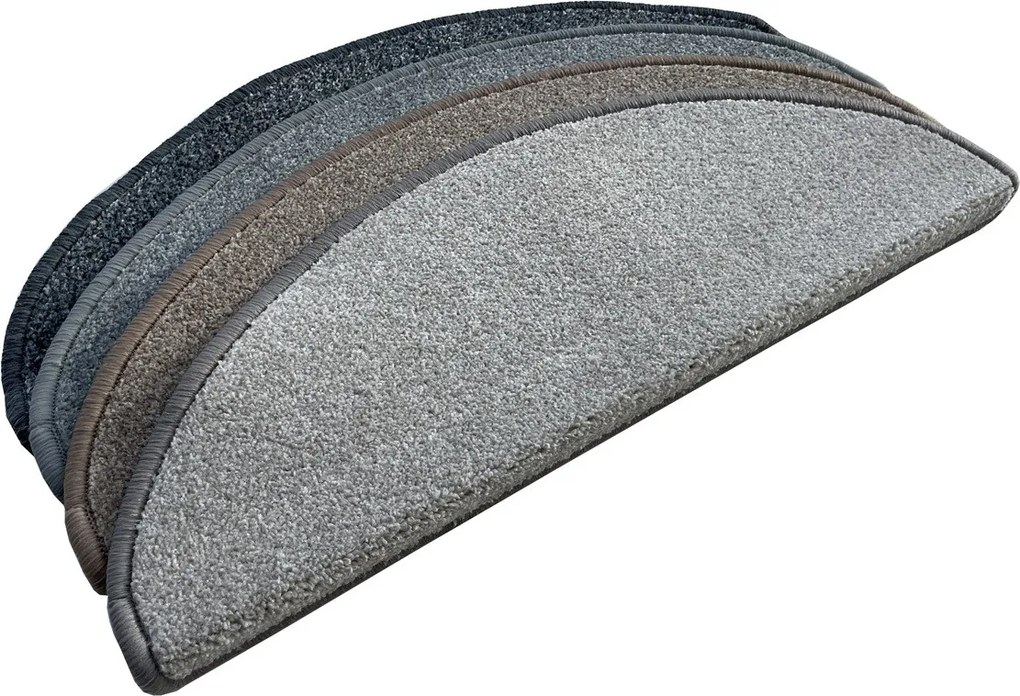 Vopi Nášľapy na schody Messina šedá polkruh, samolepiaca - 28x65 polkruh (rozmer vrátane ohybu)