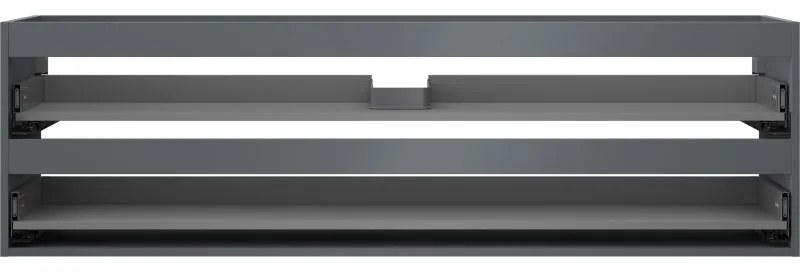 Mexen Box-A, závesná skrinka 160 cm, 2 zásuvky, grafitová matná, 91AX0-1600-470-2-66