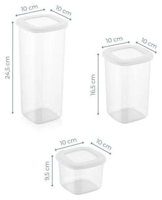 Dózy v súprave 18 ks na potraviny Fresco – Hermia