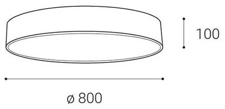 LED2 - LED Stmievateľné stropné svietidlo MONO LED/100W/230V 3000K/4000K biela