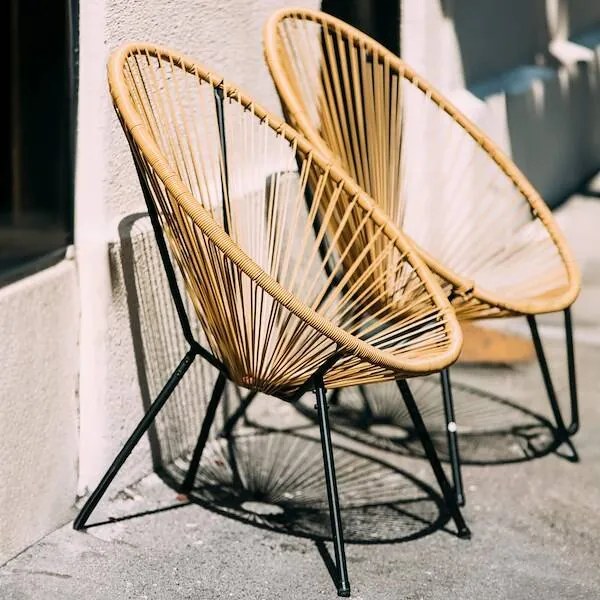 Záhradné kreslo oválne, výška 87 cm, odtiene béžovej a hnedej Springos - GF0084