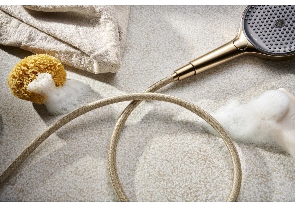 Hansgrohe Designflex, textilná sprchová hadica 1250 mm, kartáčovaný bronz, HAN-28220140