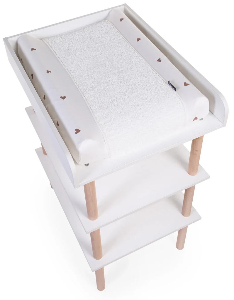 Prebaľovací pult drevený White