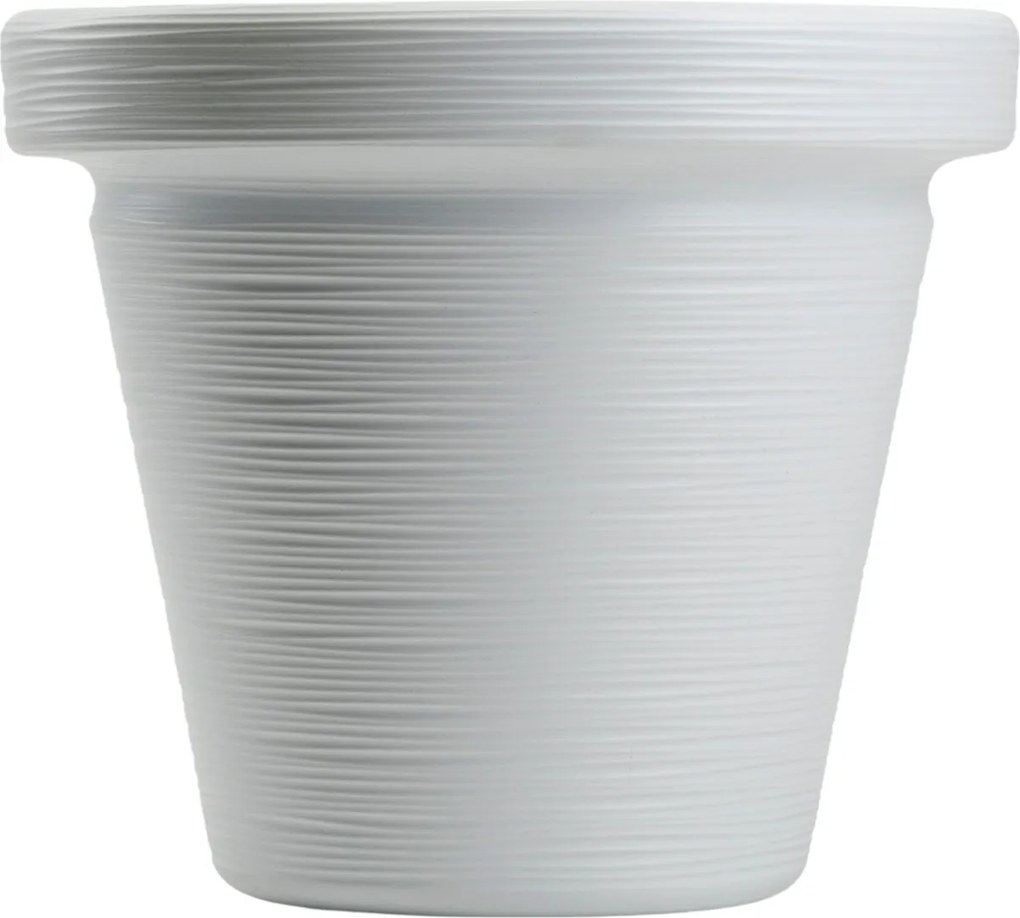 Plastový kvetináč Riflo 33,9x39 cm biely