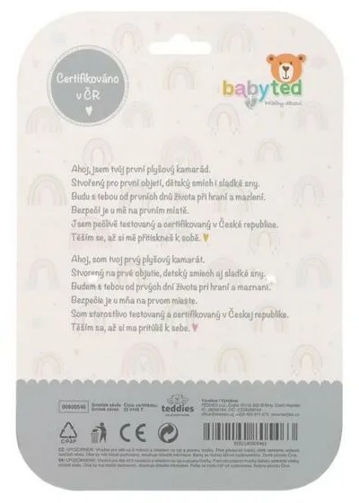 Hrkálka babyted Srnček plyš 30 cm záves na postieľku / kočík