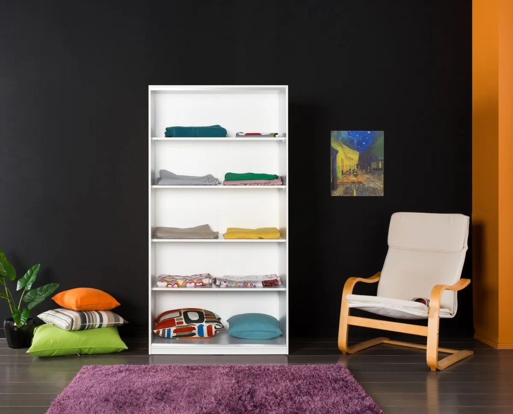 Šatníková skriňa Swed 94 cm biela