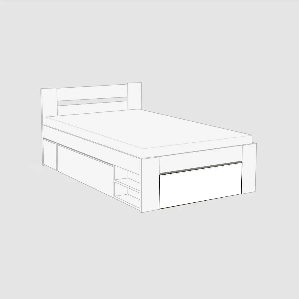 BTC KIRA ČELO 2: 120x200 Varianta: GRAPHITE