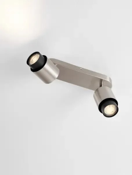 LED nikel designové stropné svietidlo Ison 2