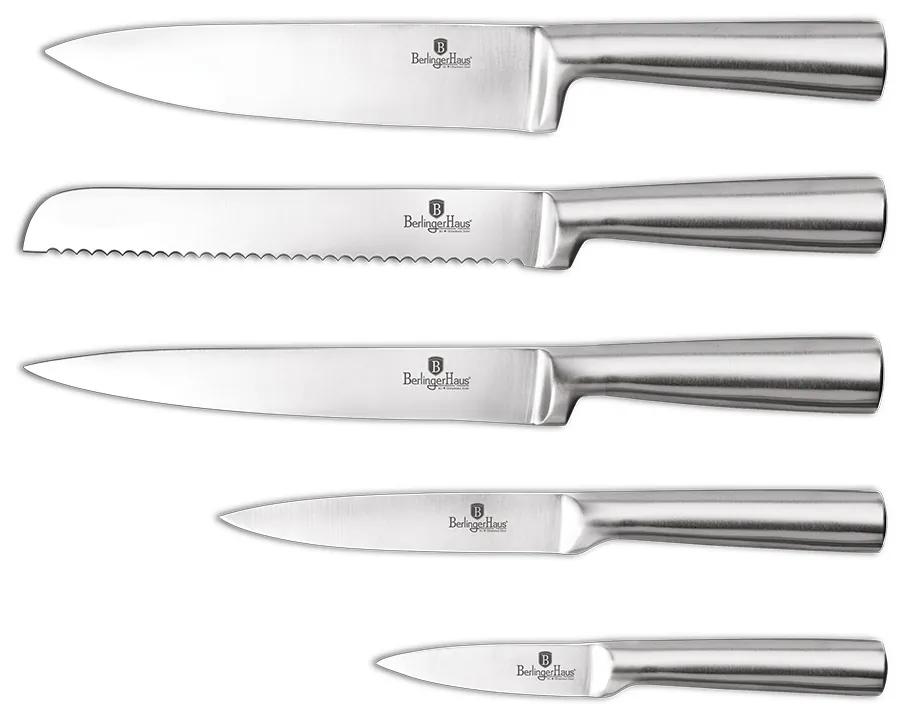 6-dielna sada kuchynských nerezových nožov so stojanom AQUAMARINE 20071